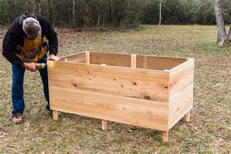 How To Build A Raised Bed Garden Box Easy Above Ground Garden Bed