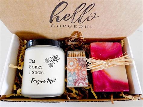 The perfect apology gift for him, one can never go wrong with a romantic apology poem. I'm Sorry Candle Funny Apology Gift For Her I'm Sorry Gift ...