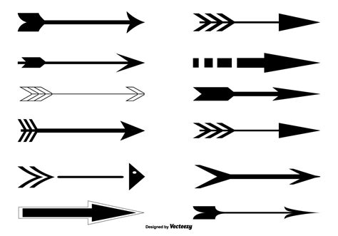 Vector Arrow Set Download Free Vector Art Stock Graphics And Images