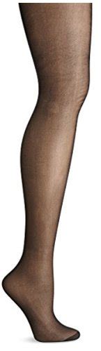 No Nonsense Womens Regular Pantyhose With Reinforced Midnight Black