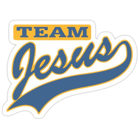 Christian Team Jesus Stickers By T Shirtsts Redbubble