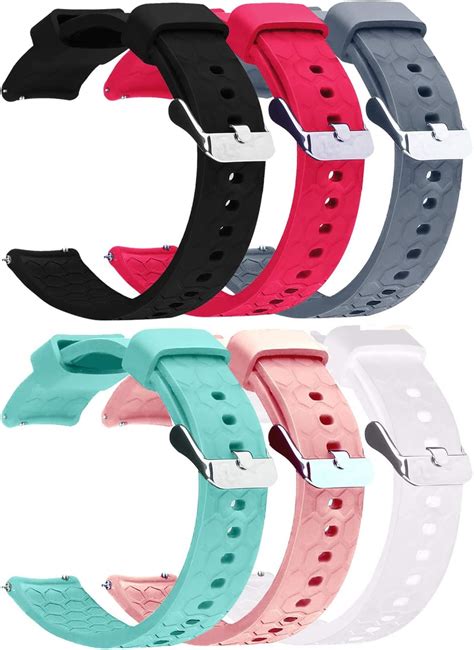 6 Pack Soft Silicone Bands Compatible With Letsfit Iw1ew1 Smart Watch