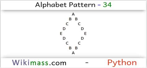 Python Alphabet Pattern 34