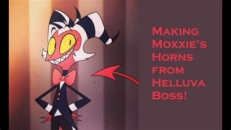 making moxxie s horns ~ helluva boss youtube