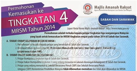Maybe you would like to learn more about one of these? Permohonan Kemasukan ke Tingkatan 4 MRSM (Sabah dan ...