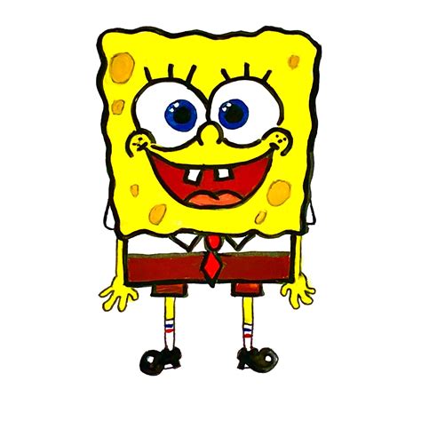 How To Draw Spongebob Step By Step Easy Drawing Guide