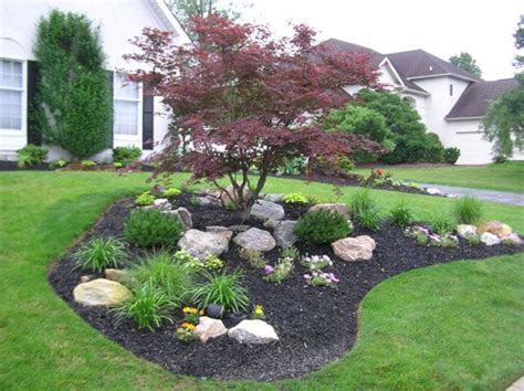 Rock Lawn Ideas Awesome Front Yard Landscaping Ideas With Rocks Small