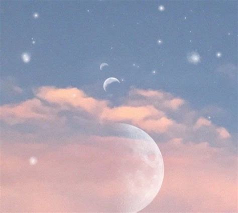 Aesthetic Moon Background Pastel Its Resolution Is 560x560 And The