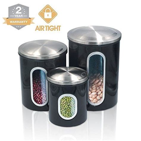 They're ideal for preserving the freshness of all your favorite dry food staples. Kitchen Food Storage Canister Set - For Ideahome Stainless ...
