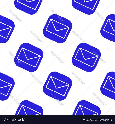 Email Seamless Pattern Mail Symbol Wallpaper Vector Image