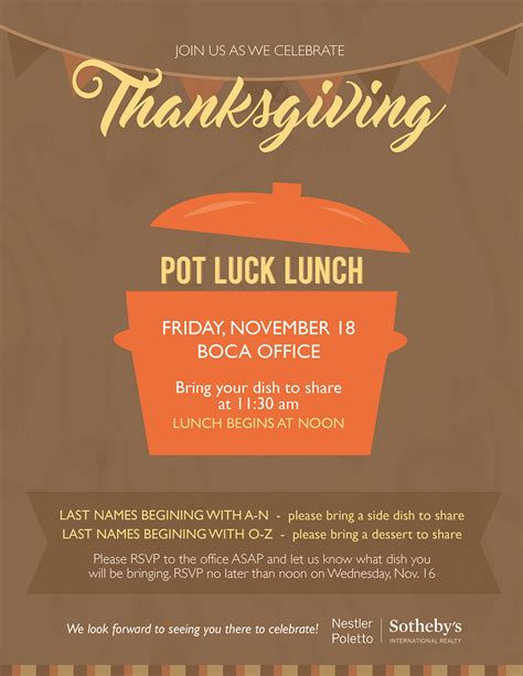 thanksgiving pot luck lunch setup   lunch starts