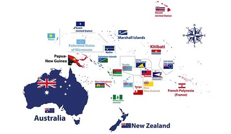 How Many Countries Are In Oceania Worldatlas