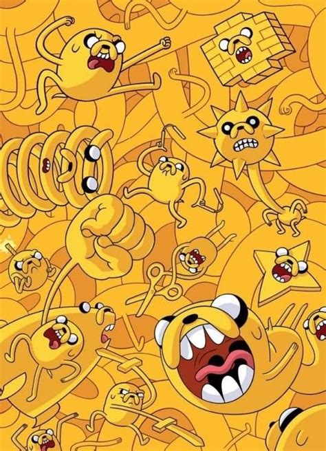 An Image Of Many Cartoon Characters In The Same Color And Size All