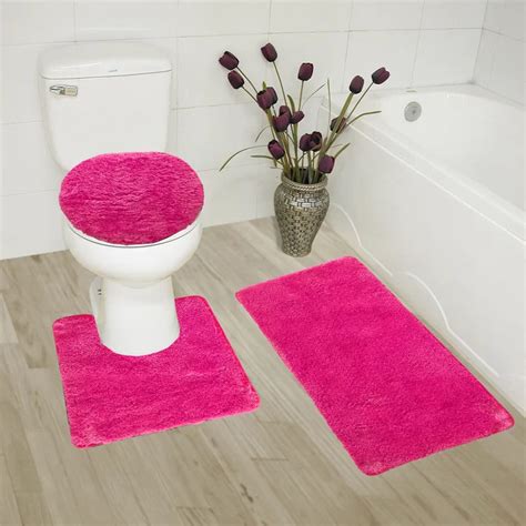 Ships free orders over $39. Shaler Bath Rug Set in 2020 | Hot pink bathrooms, Bath ...