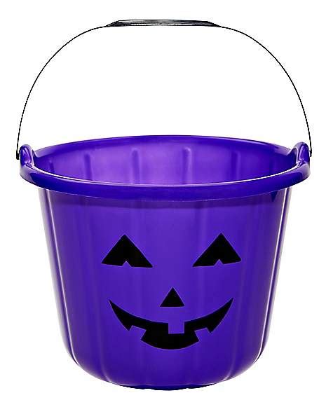 Purple Pumpkin Treat Bucket