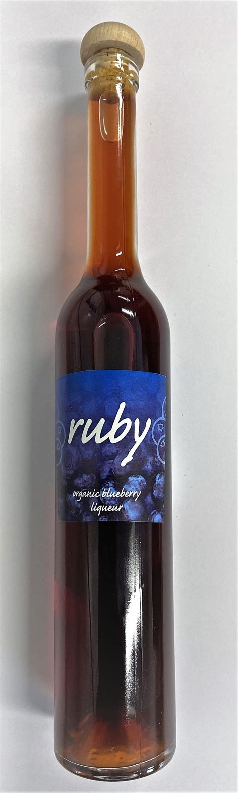 Ruby Organic Blueberry Liqueur Monavale Organic Blueberries