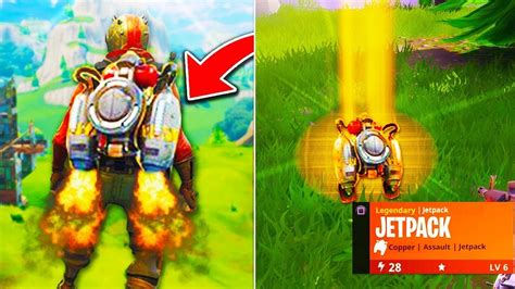 New Jetpack Fortnite Gameplay New Legendary Jetpack Item Update