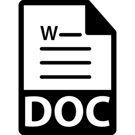 Símbolo De Formato De Archivo Doc Iconos Gratis De Interfaz