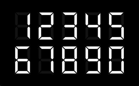 A Set Of All Digital Numbers For Compiling A Computer Number Vector