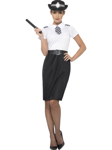 Adult British Police Lady Costume 45506 Fancy Dress Ball