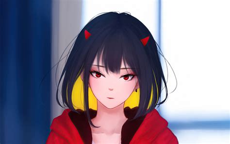 1920x1200 Mx Shimmer Red Eyes Anime Girl 1080p Resolution Hd 4k