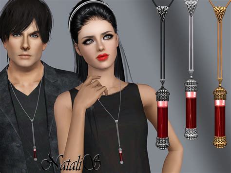 The Sims Resource Natalis Vial Of Blood Pendant Set
