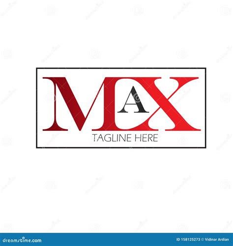 Max Logo Letter Vector Template Design Illustration Stock Illustration