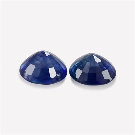 4 Mm Natural Blue Sapphire Faceted Round 2 Pieces 058 Cts Etsy