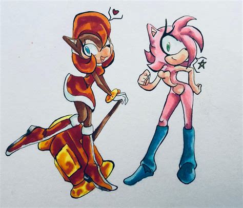 Sally And Amy Swap By Shayla Arts On Deviantart