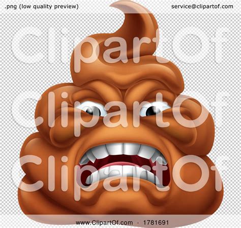 Angry Mad Dislike Hating Poop Poo Emoticon Emoji By Atstockillustration