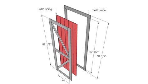 Double Shed Door Plans Myoutdoorplans Free Woodworking Plans And
