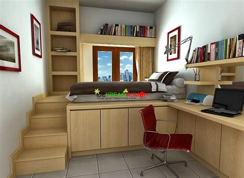 Memilih rak buku tidaklah sembarangan, rak buku yang akan dipilih harus disesuaikan dengan ukuran ruangan kamarmu. Desain Interior Kamar Tidur Anak Ukuran Kecil yang Fungsional | Ide Kreasi Rumah