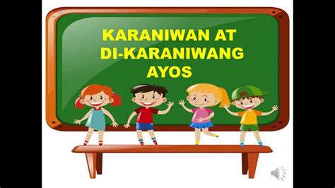 Karaniwan At Di Karaniwang Ayos By Teacher Elaisa Youtube