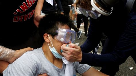 Hong Kong Police Use Tear Gas Rubber Bullets To Break Up Anti