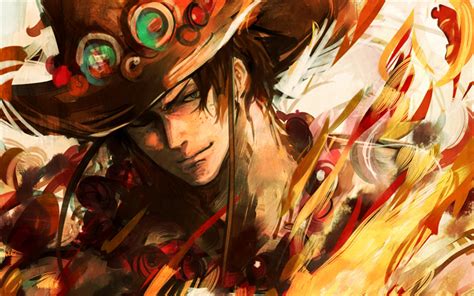 Download Wallpapers Portgas D Ace Manga Art Anime Characters One