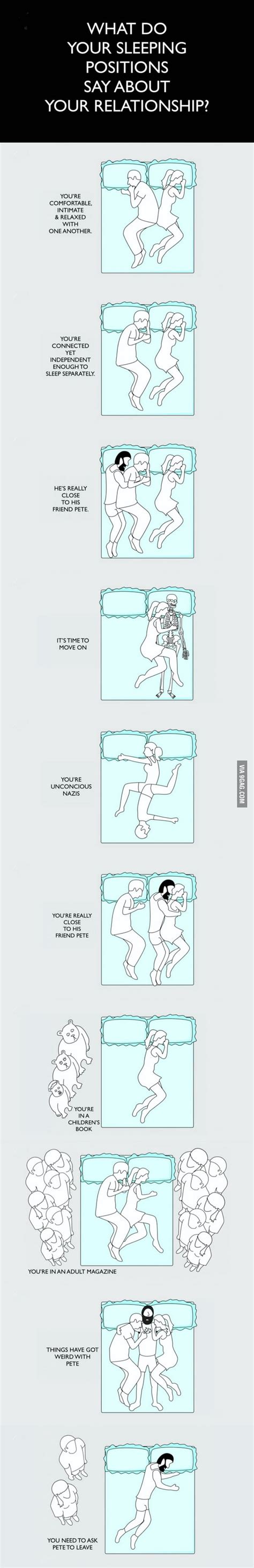 What Do Your Sleeping Positions Say About Your Relationship 9GAG