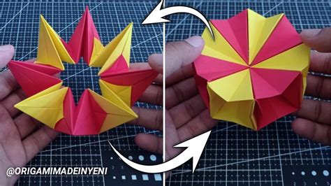 How To Make A Paper Infinity Moving Flexagon Fun Easy Origami Youtube
