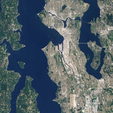Nasa Satellite Captures Super Bowl Cities Seattle Flickr