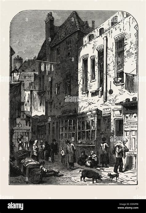 The Rookery St Giless 1850 London Uk 19th Century Engraving