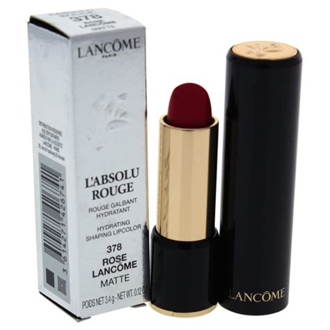 lancome lancome l absolu rouge hydrating shaping lip color for women no 378 rose lancome