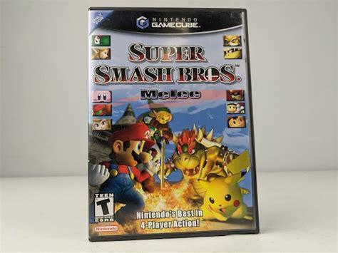 Super Smash Bros Melee Authentic Nintendo Gamecube Game Etsy
