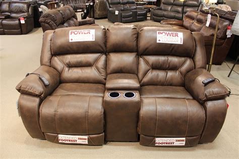 Homestretch Power Reclining Loveseat With Console 1624 Redekers Furniture