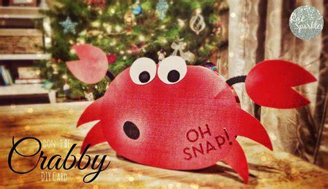 Dont Be Crabby Diy Card Crab Card Easy Diy Projects Diy Cards Just