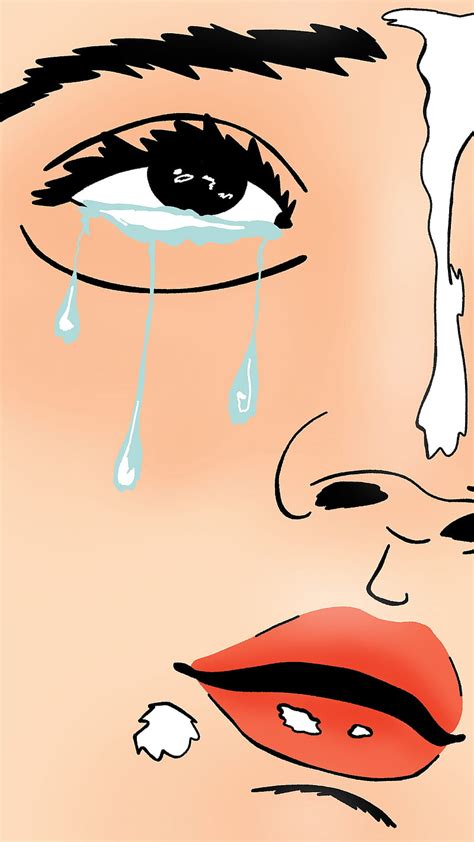 dibujo el llanto lágrimas niña ojos retrato tartagain illustration rostro fondo de