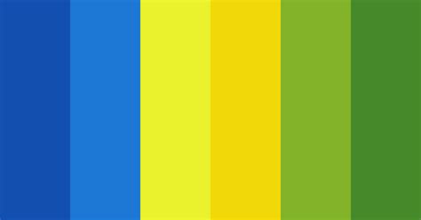 Blue Yellow And Green Color Scheme Blue