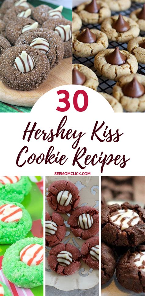 These gingerbread kiss cookies have a hint of molasses, ginger and cinnamon, then topped with a chocolate kiss. 30 of the Best Hershey Kiss Cookie Recipes | Hershey kiss cookie recipe, Kiss cookies, Kiss ...