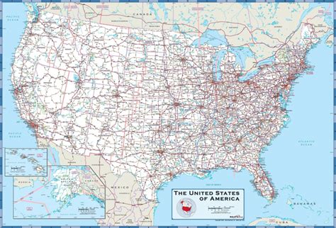 USA Map With Highways