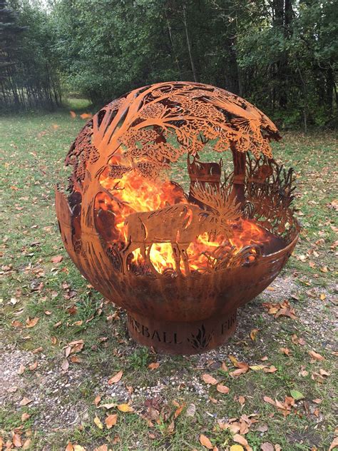 Wild Fireball Beaus Woods Fire Pit Fireball Firepits Etsy