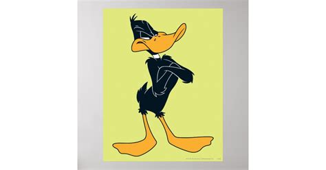 Poster Daffy Duck à Bras Croisés Zazzlefr