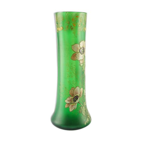 Vase Legras Vert Bouteille Art Nouveau Selency